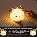 Miniatyrbillede 4 af 5: Sengsidebordslampe, Led Moderne Natbord Bordlampe, Fawn