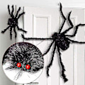 Miniatyrbilde 5 av 5: Halloween Edderkopp Hårete Gigant Edderkopp Halloween Svart Hårete Edderkopp For Halloween Halloweenbutikker Innendørs Og Utendørs Dekorasjon