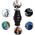 Miniatyrbillede 3 af 4: Vandflaske, Sammenklappelig Vandflaske Silikone Rejseudstyr Foldbar Fitnessflaske Lækagesikker Vandreture (Sort)