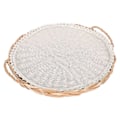 Miniatyrbild 3 av 4: 1 Set Wicker Flätad Brödkorg Hushåll Praktisk Bulle Korg Förvaringskorg