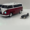 Miniatyrbild 3 av 5: Färgglad mini Bluetooth-högtalare bilform mini buss högtalare stöder Fm + U disk insättningskort mini buss