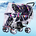 Miniatyrbild 4 av 5: Baby Buggy Regnskydd Universellt Regnskydd För Barnvagn Barnvagn Vattentät