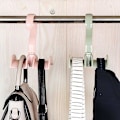 Miniatyrbillede 3 af 5: Kåbe Hanger Krog Garderobe Taske Hanger Plastik Dobbelt Krog Frakke Stativ Slips Opbevaringsstativ