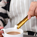 Miniatyrbild 3 av 4: Ishinkorg Isbitstång, 6 Tums Serveringstång, Bartång, Rostfritt Stål, Guldpläterad, För Bar Kök Matrum 2 Stk