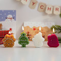 Miniatyrbild 3 av 5: Dinohhi 1 Ask Julgranar Santa Claus Snögubbe Multifunktionella Målade Tallkottar Dekoration Ljus