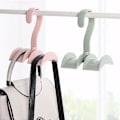 Miniatyrbillede 4 af 5: Kåbe Hanger Krog Garderobe Taske Hanger Plastik Dobbelt Krog Frakke Stativ Slips Opbevaringsstativ