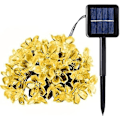 Miniatyrbillede 2 af 5: 7M 50 LED Kirsebærblomst Solcelle Lyskæde Have Fe Lys