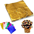 Miniatyrbild 5 av 5: Färgad Aluminiumfolie för Inpackning, 600 Ark Chokladgodis Inpackningspapper, Aluminium Godis Inpackningspapper för Choklad, Godis, DIY, Tepåsar (6 Färger