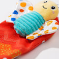 Miniatyrbild 5 av 5: Cartoon Bugs Rattle Wrist Band Sock Set För Baby Andningsbar Hög Elastisk Sock Band Nyhet Present För Spädbarn（Grön Skalbagge)