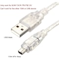 Miniatyrbild 2 av 5: USB-hane till FireWire IEEE 1394 adapterkabel. 4-stiftshane iLink för Sony DCR-TRV75E DV