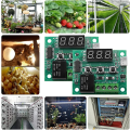 Miniatyrbild 5 av 5: 2 stycken W1209 temperaturregulatormodul, DC 12V mikrodigital termostat, elektronisk temperaturkontrollmodul, -50-110°C, med vattentät NTC P