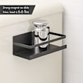 Miniatyrbilde 4 av 5: Magnetisk krydderhylleorganisator Krydderorganisator 2-pakning Matt Black Krydderholder for kjøleskap