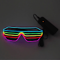 Miniatyrbilde 4 av 5: Fargerike LED-briller El Lysende Skygger Blinkende Rave Kostyme Maske Natt Show Glød Festforsyninger Juledekorasjoner