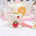 Miniatyrbild 4 av 5: Träleksaksspelhus Simulerings Afternoon Tea Set Pedagogisk Leksak För Barn Barn Småbarn