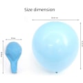Miniatyrbillede 3 af 5: Multifarvede balloner, 100 stk. oppustelige balloner til fødselsdagsfester, bryllupper