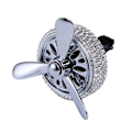 Miniatyrbild 1 av 5: Auto Air Outlet Fragrance Diffuser Holder Interior Trims Rotating Propeller（Vit)