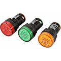 Miniatyrbillede 1 af 5: Sæt med 3 AD16-22D/S 12V DC 20mA Rød/Grøn/Gul 22mm LED Blinklys