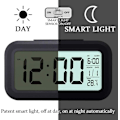 Miniatyrbild 4 av 5: Digital trådlös batteridriven väckarklocka med datum, temperatur, smart ljussensor, 12/24 timmar, snooze för sovrum, kontor 5,31 x 2,95 x 1,77