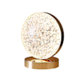 Miniatyrbild 1 av 4: Söt atmosfärslampa - 3-färgad metall USB-laddningsbar guld vardagsrum touchsensor sovrum akryl stjärnattlampa(4)