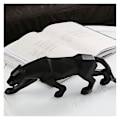 Miniatyrbild 4 av 5: Panter Skulptur Prydnader, Panter Skulptur/Staty Modern Geometrisk Harts Leoparden Prydnader/Konst Hantverk Dekor för Hem Bibliotek Fönster Butik - Svart,