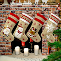 Miniatyrbild 3 av 5: Jultomte Snöflinga Snögubbe Rensa Hängande Förvaringsväska Julstrumpor Dekoration (Snögubbe*)
