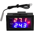 Miniatyrbillede 1 af 5: DC 12V Digital Termostat All Purpose Digital Temperaturstyring med Sensor, Temperaturområde: - 50℃~110℃
