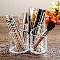Miniatyrbillede 1 af 4: Transparent Akryl Makeupbørste Opbevaringsboks Kosmetik Desktop Opbevaringsboks Dressing Table Øjenbryn Blyant Læbestift Afslutningsboks Stjernelys