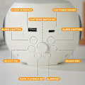 Miniatyrbild 3 av 5: Expression Bluetooth Musik Väckarklocka, Rolig Stämningsbelysning för Sovrum (Vit)
