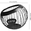 Miniatyrbilde 2 av 5: Kaffe kapsel oppbevaringskurv metall kaffe kapsel koppholder stor kapasitet K koppholder kaffe kapsel oppbevaringskrus kaffebar pose svart