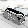 Miniatyrbild 5 av 5: Bärbar Hemmakontorsklocka Trådlös Bluetooth-högtalare Mobil Dator Digital Radio Mini Väckarklocka Cl