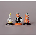 Miniatyrbild 5 av 5: Halloween-figurer i miniatyrformat, pumpa, dekorationer, prydnader, dockhustillbehör, Halloween-festpresenter, påfyllning till påsar (3 st, flerfärgade)