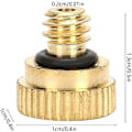 Miniatyrbild 3 av 5: 10 stycken mässingsdimmunstycken, 0,2 mm kranvatten lågtrycks utomhussprayhuvud dimsystemmunstycke