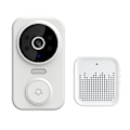 Miniatyrbillede 1 af 7: Smart Ring Dørklokke Trådløs Fjernbetjening Video Dørklokke Smart Visuel Dørklokke Hjem Intercom HD Nattesyn Wifi Genopladelig Dørklokke