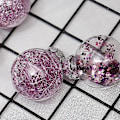 Miniatyrbild 2 av 5: Julgranspynt 30 rosa julgranspynt, husdjursäker material diameter är 60mm/2.3