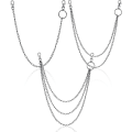 Miniatyrbillede 1 af 5: 3 stk. Jeans Chains Wallet Chain Pocket Chain Belt Chains Hip Hop Pants Chain