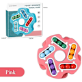 Miniatyrbild 3 av 5: 1st Rotation Magic Bean Stress Relief Fidget Spinners Magic Cube, Fingertopp Leksaker Tre-delad Set För Barn Tonåringar & Vuxna (rosa) Niuniu