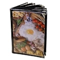 Miniatyrbillede 1 af 3: Transparent restaurant menu cover for A4 size Book style Cafe Bar 10 pages 20 View