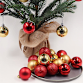 Miniatyrbild 3 av 5: Julgranspynt, 24-pack Julgranskulor Dekorationssats 2.36\" Färgglada Julgranskulor Osplitterliga Hängande Julgranspyntssats