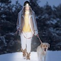 Miniatyrbilde 3 av 5: LED-lue Beanie-lue med Lys - Strømper Fyller Gaver Til Menn Kvinner Lommelykt Beanie med Hodelykt Vinterlue