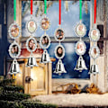Miniatyrbild 3 av 5: Julgranspynt Klockdesign Legering Blank Värme Sublimering Bil Bakre Spegel Dekoration