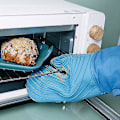 Miniatyrbild 2 av 3: 1 Par Silikon Mikrovågsugnshandskar Bbq Ugn Bakning Värmebeständiga Varma Grytvante