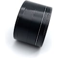 Miniatyrbillede 4 af 5: Stor 2,4\" (63 mm) krydderikværn i zinklegering i 4 dele sort (sort)