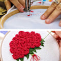 Miniatyrbild 5 av 5: 6 st vita broderade canvas i canvas