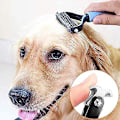 Miniatyrbillede 5 af 5: Hunde børste kæledyr lang kam skridsikker metal kam dobbeltsidet professionel hundekam og lang håret hundebørste
