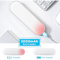 Miniatyrbilde 7 av 7: Berøringsdimmbar enhet underlys med 5 lysfarger USB oppladbar skapbelysning kjøkkenlys 2000 mAh skaplys