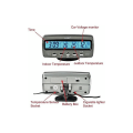 Miniatyrbild 2 av 4: 1 st spänningsdetektor temperatur bil auto LCD-display digital display termometer larmkontroll larmklocka