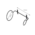 Miniatyrbilde 5 av 5: 1 Sett Veggmontert Flaskeholder Multi-bruks Metall Vin Display Hyllebrakett Stativ For Hjemmet