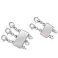 Miniatyrbild 1 av 5: Lagerad Magnetisk Halsbandsspärr Lagerat Halsbandsspärrspänne För Kvinnor (C, Silver)