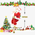 Miniatyrbild 5 av 5: Elektrisk Klättrande Tomte Julpynt På Repstege Julgran Inomhus Utomhus Hängande Jul Kreativ Dekoration