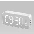 Miniatyrbild 1 av 4: Multifunktionell LED digital väckarklocka, Bluetooth-högtalare, sängbordsljus elektronisk